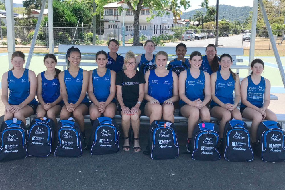 Kenfrost Homes Marlin Coast Netball Academy participants, all of whom have signed up for next year after the program was such a huge success.