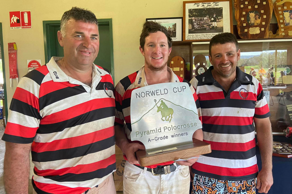The Pyramid Polocrosse Club wants to congratulate the winners, Michael Semmens, Matt Taylor and Patrick Coleman, for taking out the Norweld Cup 2022.