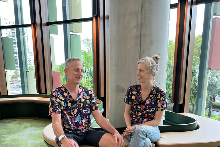 Cairns Hospital anaesthetists and co-convenors of the ANZCA annual scientific meeting Dr Daniel Foster (left) and Dr Danielle Volling-Geoghegan. Picture: Supplied