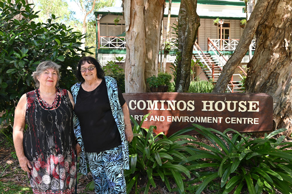 Friends of Cominos commitee member Di Forsyth (left) and president Lone White outside the Edge Hill building. Picture: Isabella Guzman Gonzalez