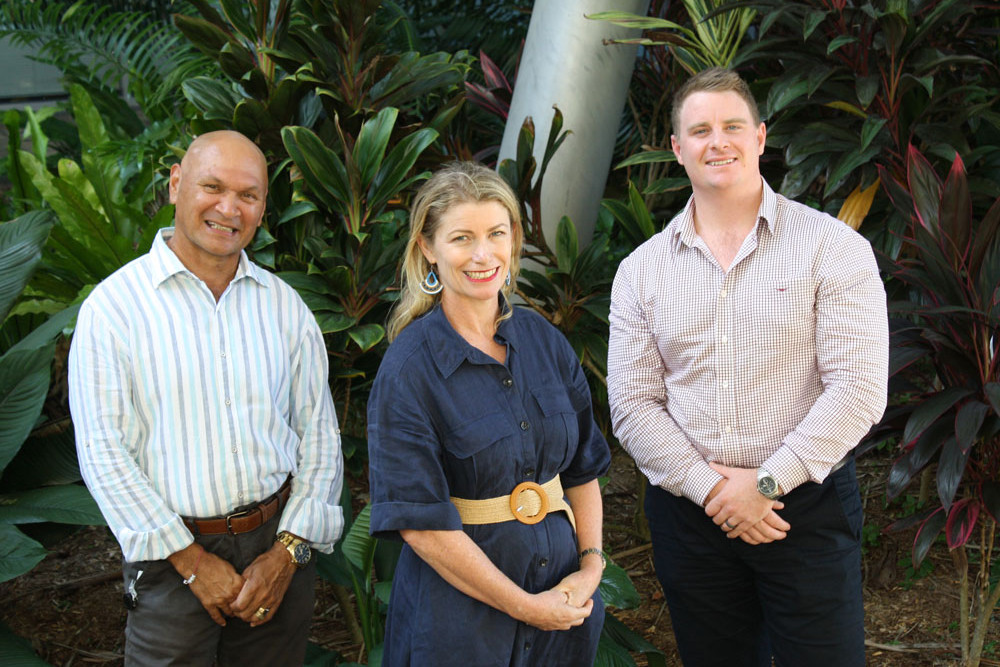 Cairns newest regional councillors Trevor Tim (left), Anna Middleton and Matthew Tickner. Picture: Cairns Regional Council