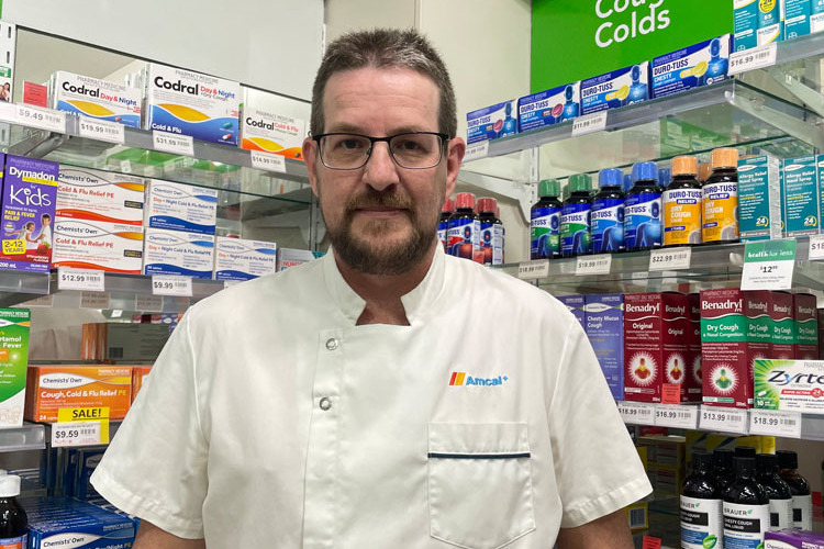 Smithfield pharmacist Phil Anderson believes he will have to cut opening hours because of the new dispensing rules. Picture: Supplied