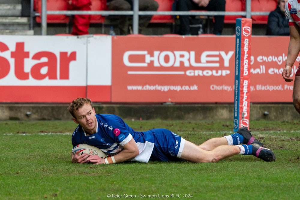 Former Northern Pride centre Brad Hammond has signed with the Manchester Swinton Lions for the 2024 season. Picture: Swinton Lions RLFC 2024.