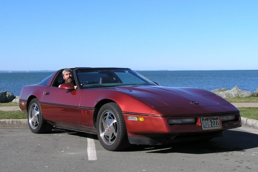 All-American Car Club member Rob Healey with his 1988 Corvette. Picture: All-American Car Club