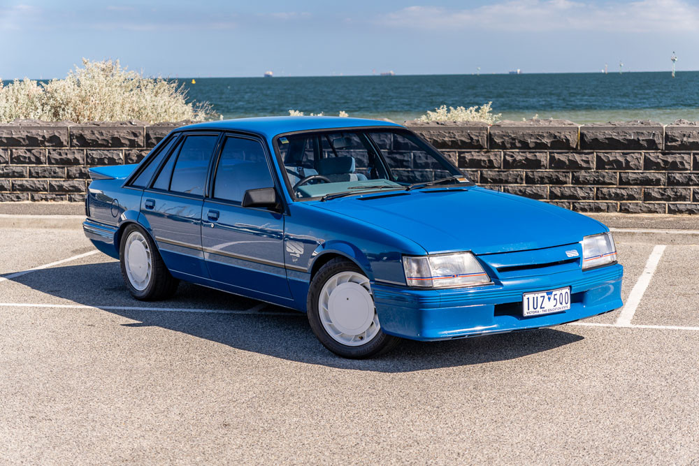 Peter Brock’s 005 1985 ‘Blue Meanie”HDT VK Group A SS Commodore is up for sale. Picture: Supplied