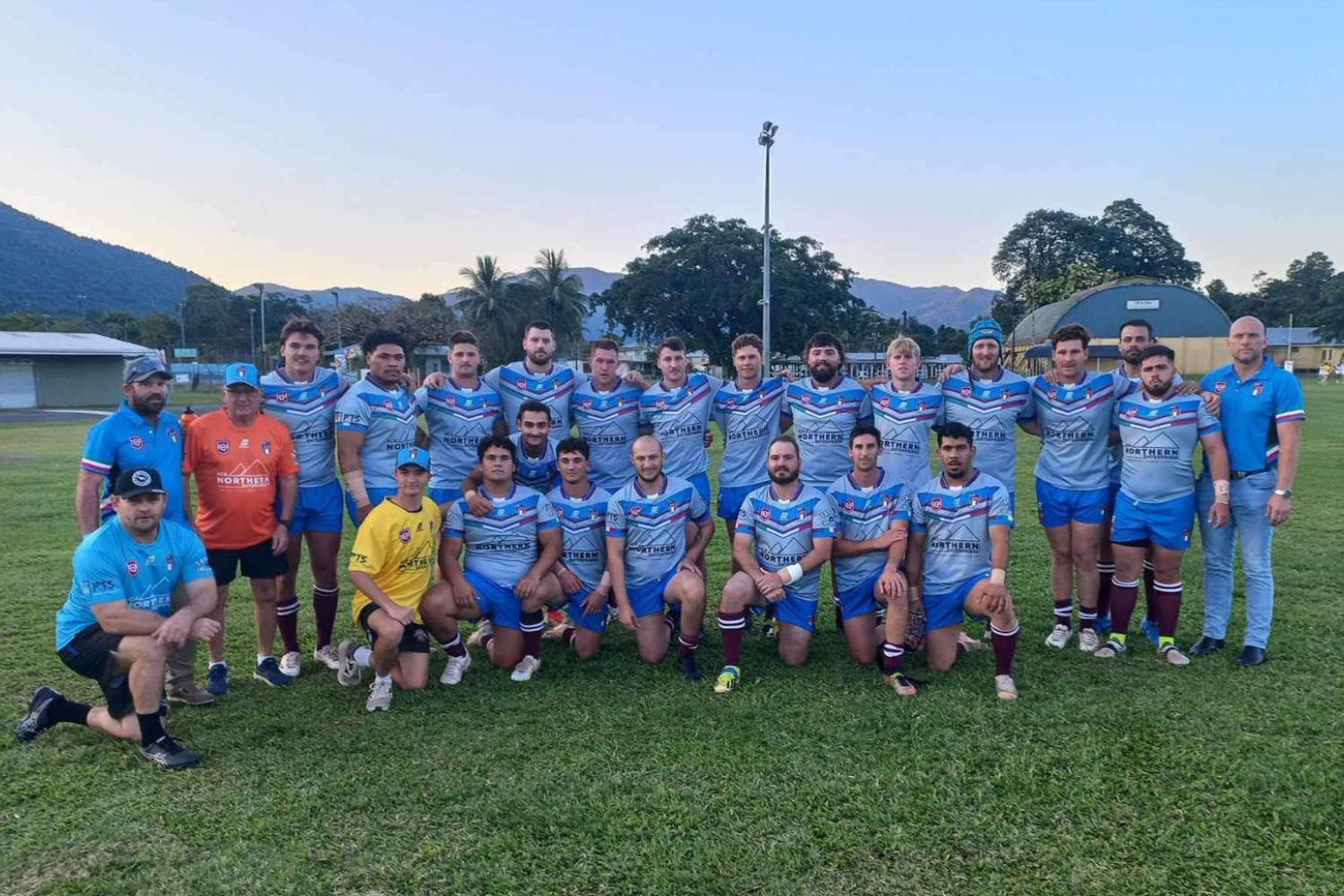 Last year’s formidable Queensland Italian Rugby League team, with a few new faces, will battle the Cardwell Axemen at Alley Park in Gordonvale. Picture: Supplied