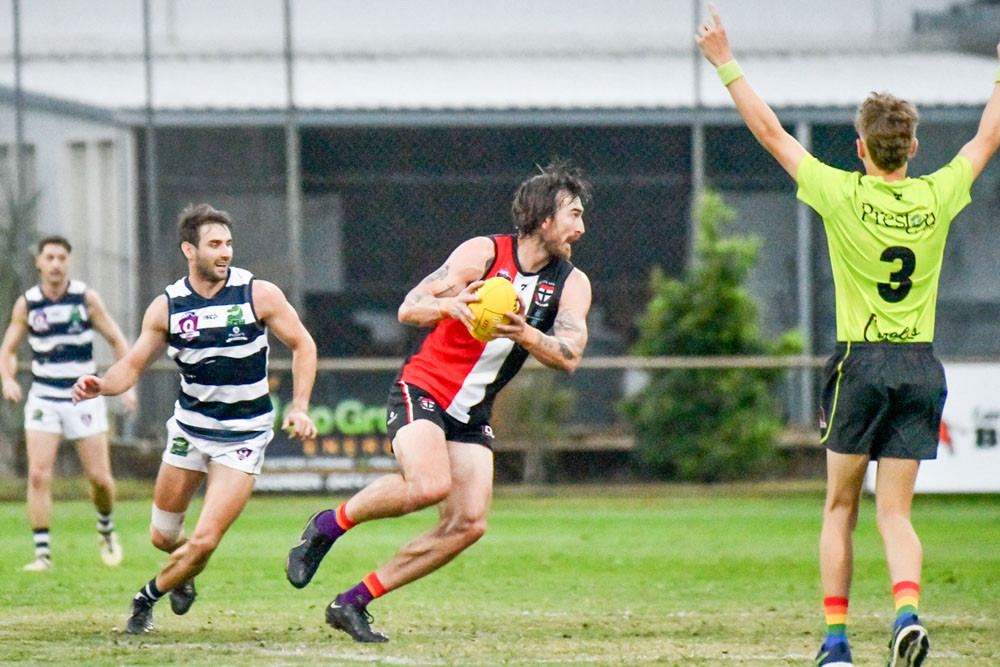 Charlie Dixon returned to the Cairns Saints after finishing his AFL Career at Port Adelaide. Picture: rawi/AFL Cairns