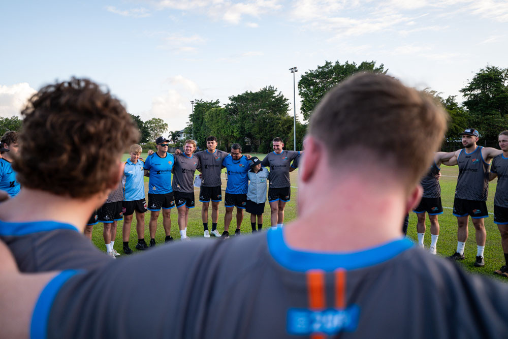 Northern Pride gathered for their first pre-season training with the new team. Picture: Northern Pride