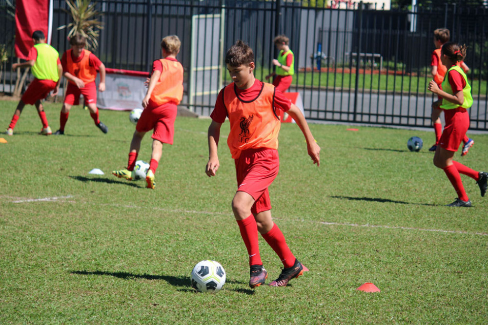 Year 8 Good Counsel student Lockie during the skills demonstration. Pictures: Mark Law