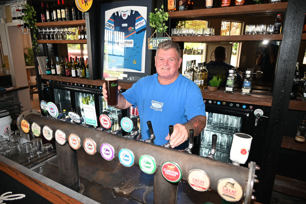 Barrier Reef Hotel manager Stephen Boyd is hoping the venue becomes the locals’ favourite pub after re-opening with six days-a-week trading. Picture: Isabella Guzman Gonzalez