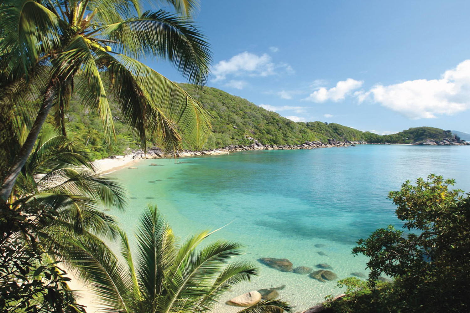 Bedarra Island Resort has stunning beaches and rainforest-covered hills. Pictures: Supplied