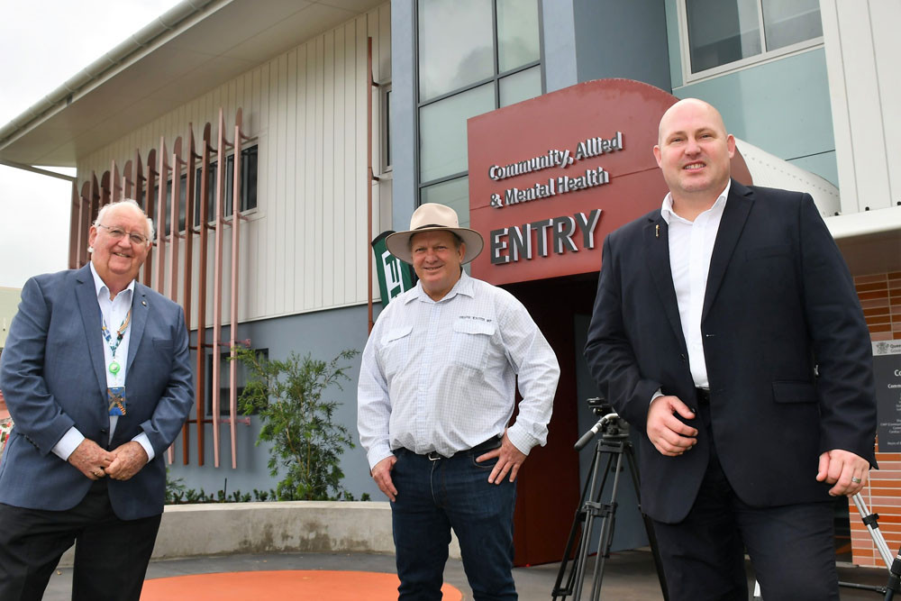 CHHHS chairman Clive Skarott, Member for Hill Shane Knuth and Speaker of the House Curtis Pitt at the opening of Atherton Hospital’s upgrade. Picture: The Express