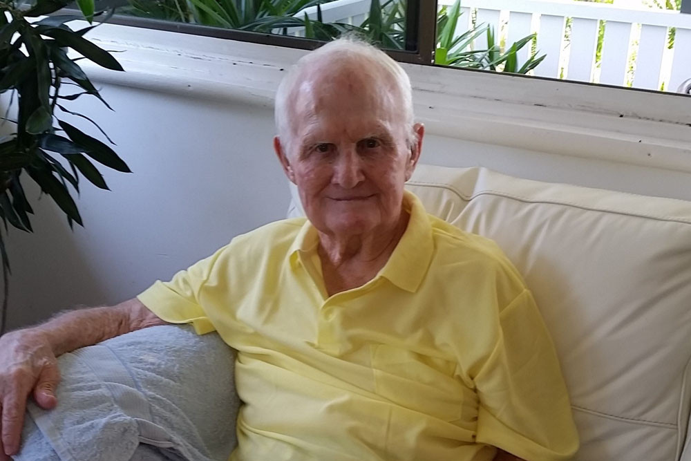 Frank McHugh, who died earlier this month aged 93 at Whitfield, has been remembered as a loving family man, bowls club stalwart, faithful Catholic, with a varied career. Picture: The McHugh family