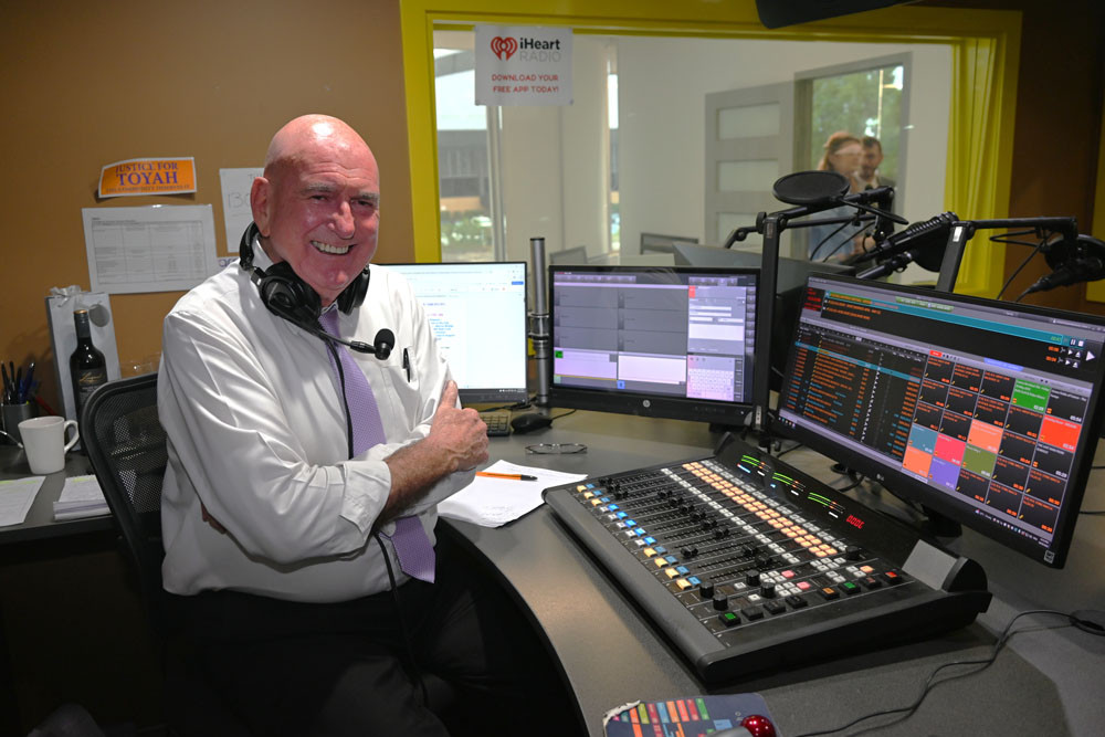 4CA’s legendary radio presenter John ‘Macca’ Mackenzie or ‘the Voice of the North’ as he was known, was live at 4CA for the last time on Friday, May 30. Picture: Isabella Guzman Gonzalez