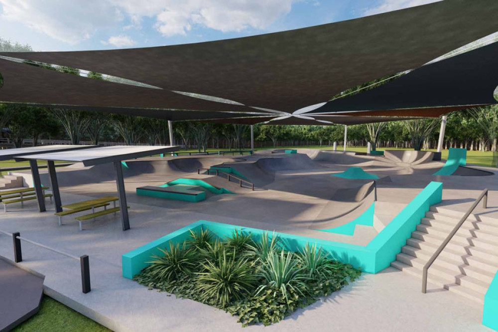 The council has unveiled the concept design for the Redlynch Skatepark. Picture: Supplied