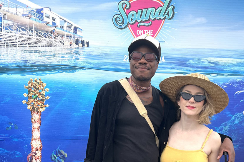 Ugo Kennedy and Danni Bruch were rapt to be invited to Savannah Sounds on the Reef. Picture: Supplied