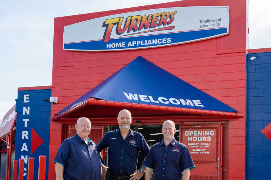 Gary Turner, Anthony Davies and Brendan Turner