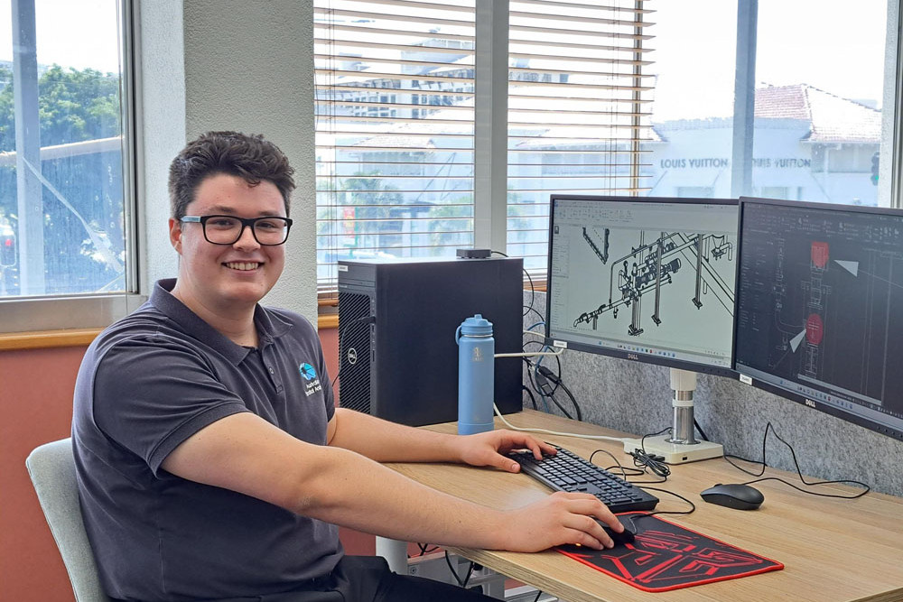 ASA data analyst Harrison Mobbs is autistic but that hasn’t stopped him getting a job in Cairns. Picture: Supplied