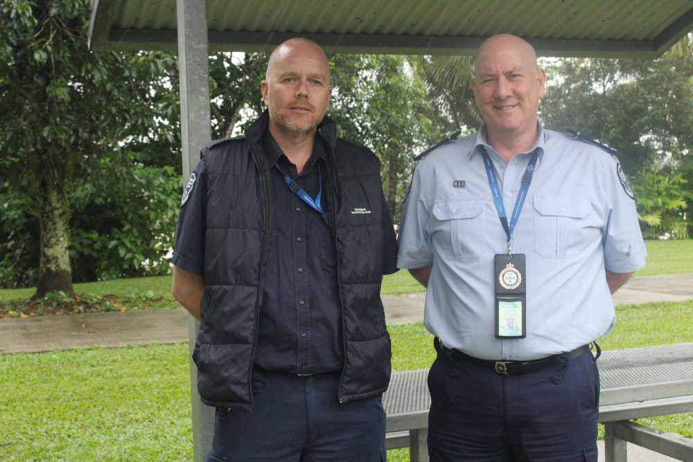 (L/R) Acting field supervisor Shane with acting manager Robert from the low-custody facility at Lotus Glen Correctional Centre