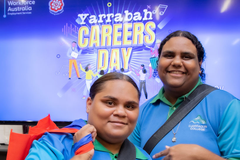 Attendees to the Careers Day in Yarrabah