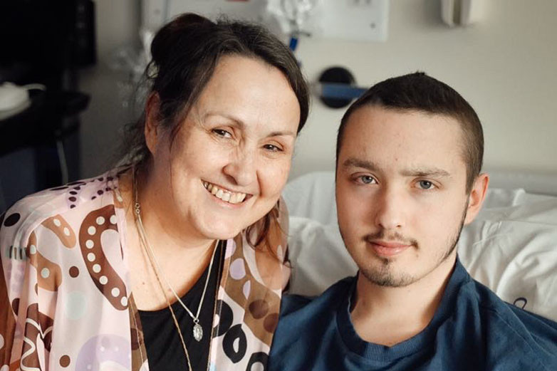 Goldsborough mum Kylie Trueman and son Brandan, 17, are thrilled he has won a scholarship to kickstart his fimmaking career while he is treated for leukaemia. Picture: Supplied