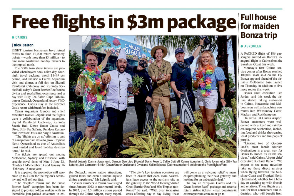 The Cairns Local News March 31 report about the campaign.