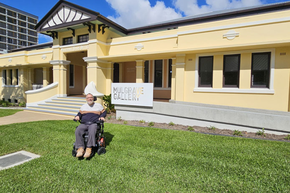 Cr Rob Pyne checks out the fully-restored Mulgrave Shire Council offices as part of the gallery precinct. Picture: Nick Dalton