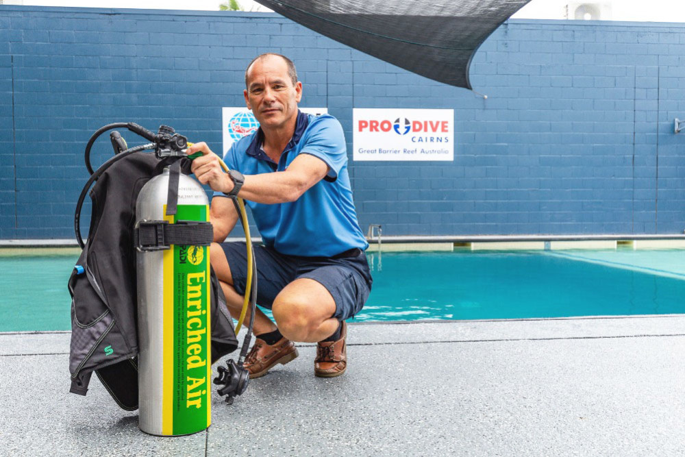 Pro-Dive Cairns general manager Paul Lim has ended 30 years with the company. Picture: Supplied