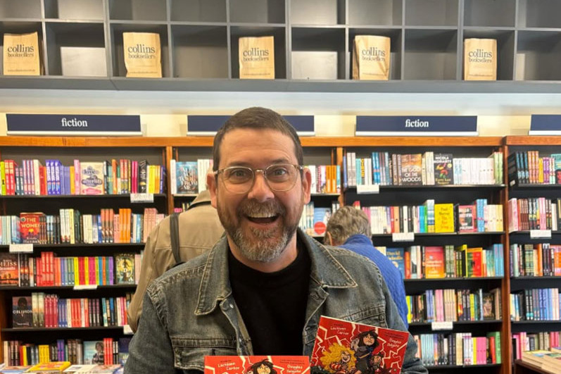 Children’’s author Lachlann Carter will be reading from his popular Big Trouble books at the Smithfield shopping centre opposite Specsavers tomorrow from 2pm. Picture: Supplied