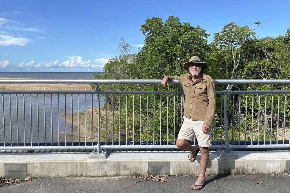 Machans Beach local Rob Williams is setting the standards for the local environment, working with Cairns Regional Council to restore the local Barr Creek fish habitat on the suburb’s northern point. Picture: Isaac Colman