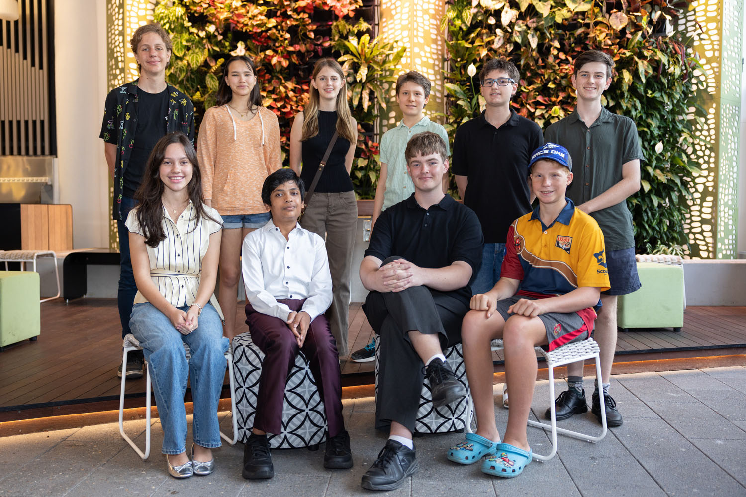 The new Cairns Youth Council (back row, from left): Chad Rutten, Tara Tamang, Poppy Pacey, Noah Solomon, Dean Coombs. Ari Kohn. (Front row, from left): Anja Dimitrijevic, Aryan Jain, Samuel Chesters, Hamish Mead. Absent: Claudia Kurowski, Parker Scott. Picture: Cairns Regional Council