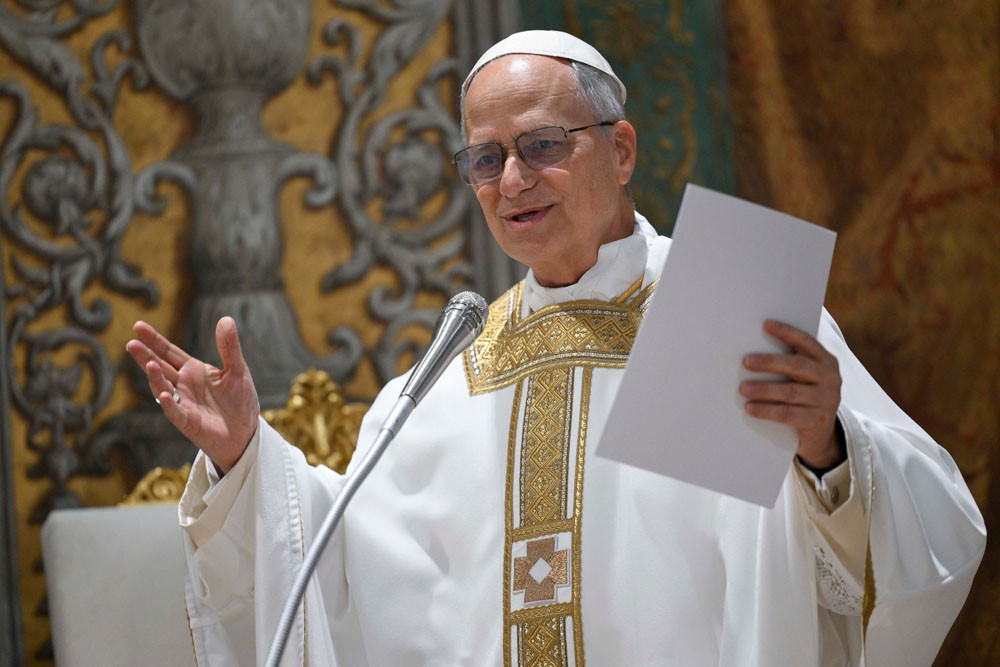 Pope Leo XIV’s first mass as new pontiff in the Vatican. Picture: The Catholic Leader