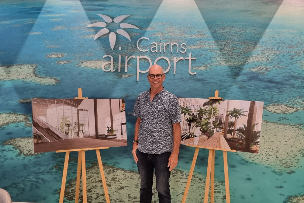 Cairns Airport boss Richard Barker is excited about the $40 million international terminal upgrades. Picture: Nick Dalton