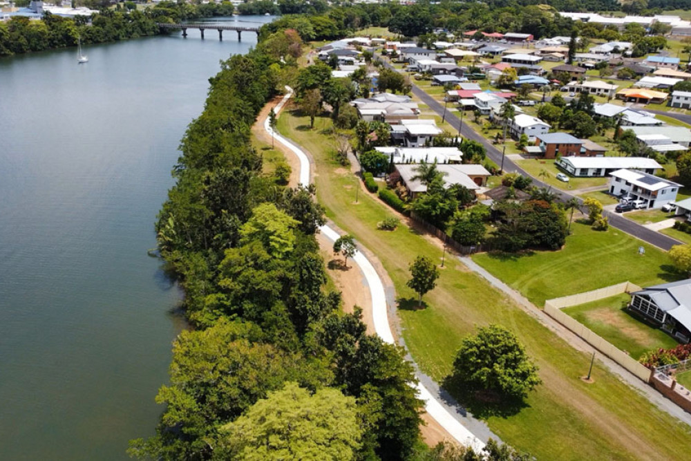 The completed pathway improvement project on Dalrymple Esplanade, Innisfail. Picture: Cassowary Coast Regional Council