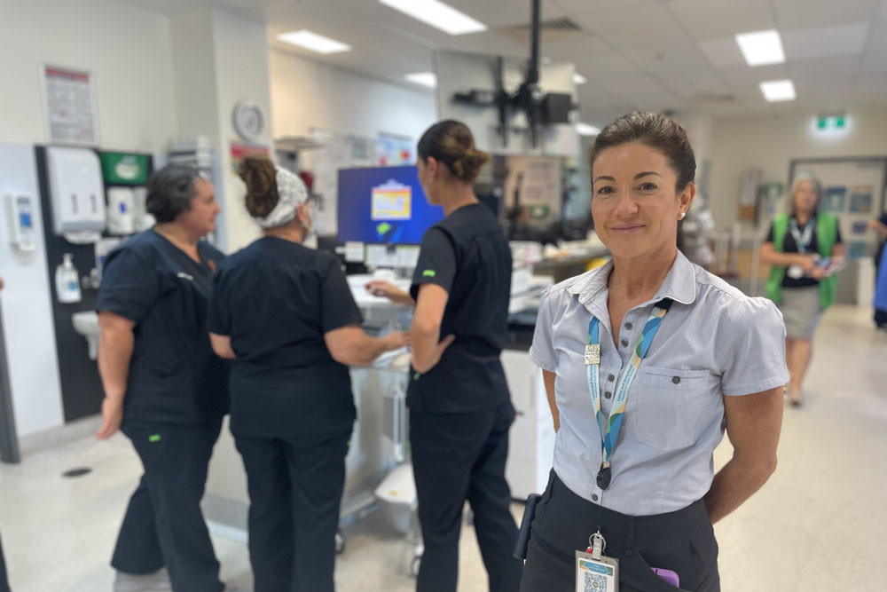 Innisfail director of nursing Michelle Slater in the emergency department and the new ieMR system. Picture: CHHHS