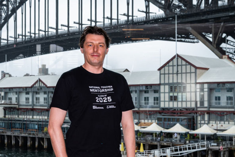 Cairns State High School teacher Ken Nixon was in Sydney for specialist Shakespeare training. Picture: New Point of View Photography