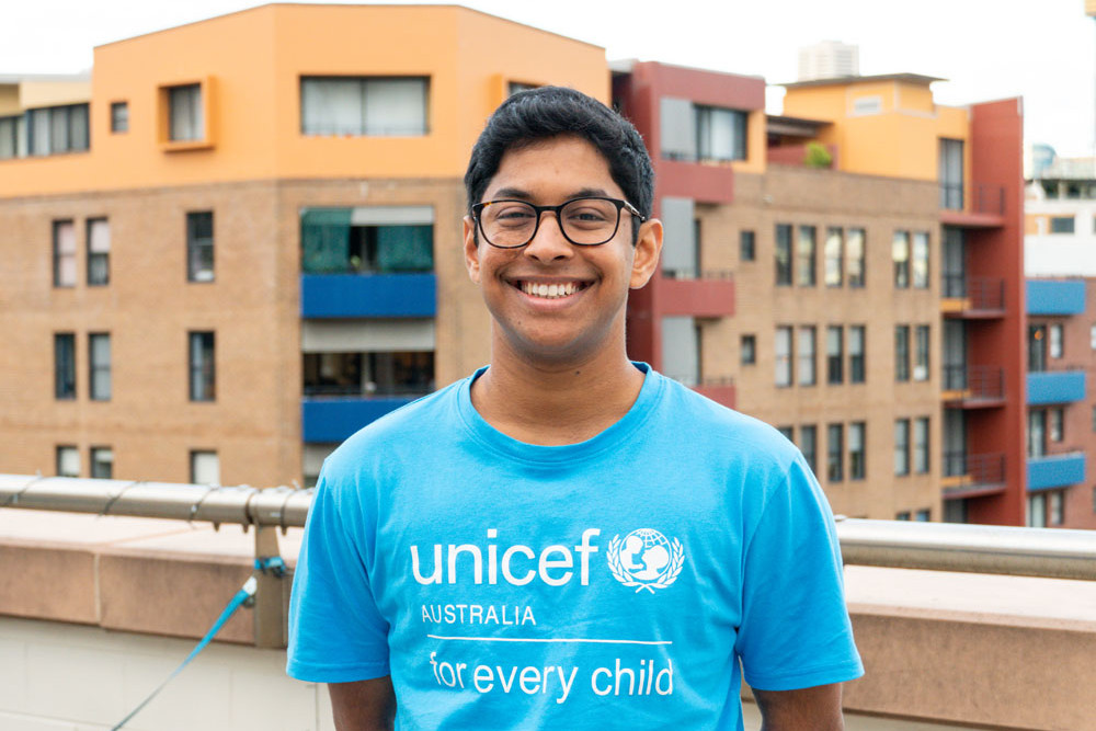 Fourth-year medical student Cyril Sajio has been selected as a UNICEF young ambassador, representing Cairns. Picture: Supplied