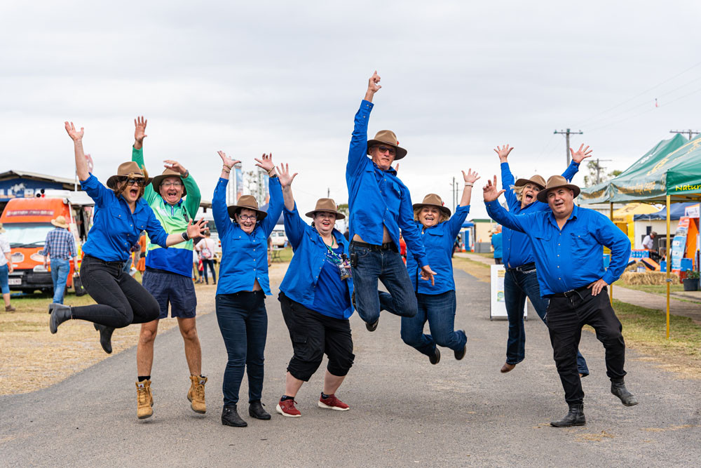 Field Days committee members and volunteers Natasha Shroj, Charlie Martens, Pauline Spackman, Jeanette Sturiale, Trevor Duncan, Ida Portella, Nina Grant and Joe Moro are looking forward to the Rotary Clubs’ Field Days next month. Picture: Supplied