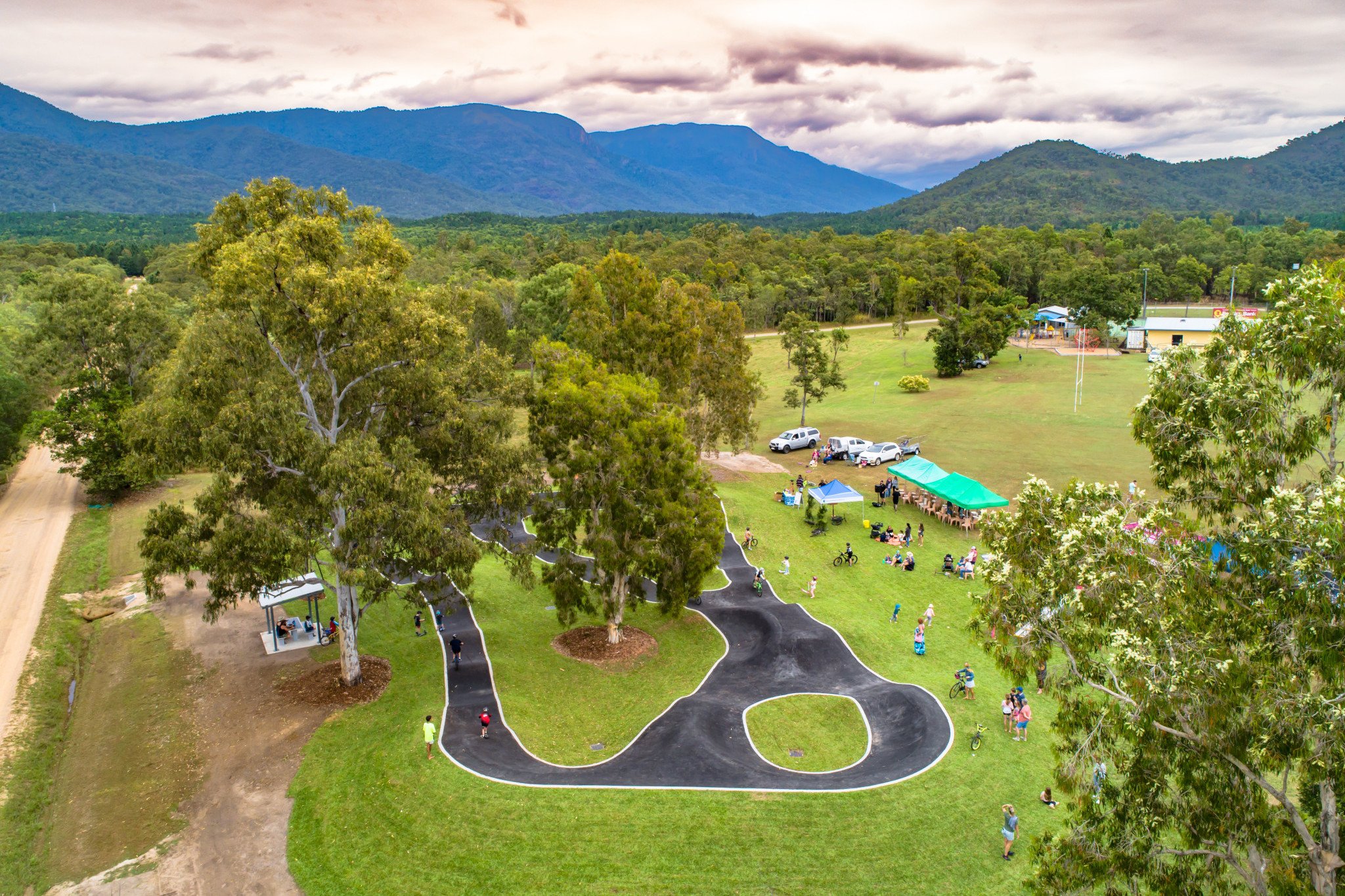 Pump track opening - feature photo