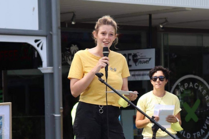 Local Year 12 student Ava Shearer says the government must stop investing in gas.