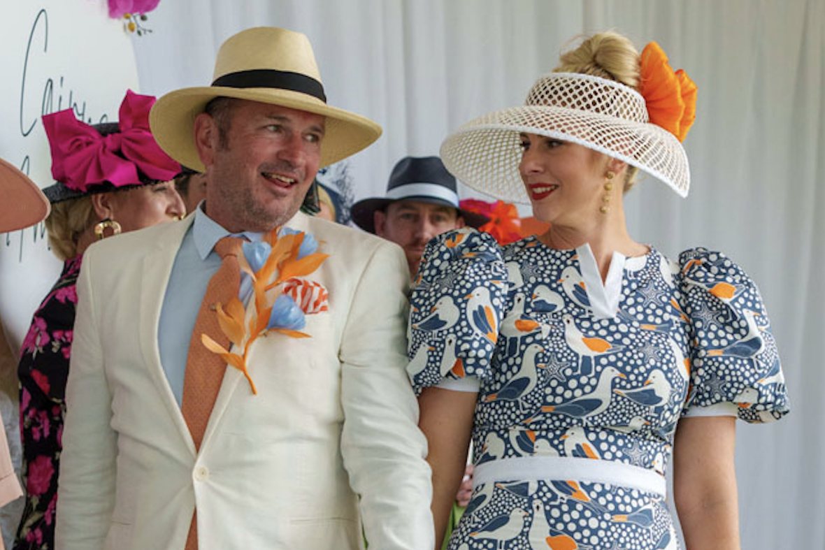 Cairns Super Carnival 2025 ambassadors Lachlan Rogers (left) and June Sheppard will be judging fashions on the field this year. Picture: Colin Pett of Mod Films