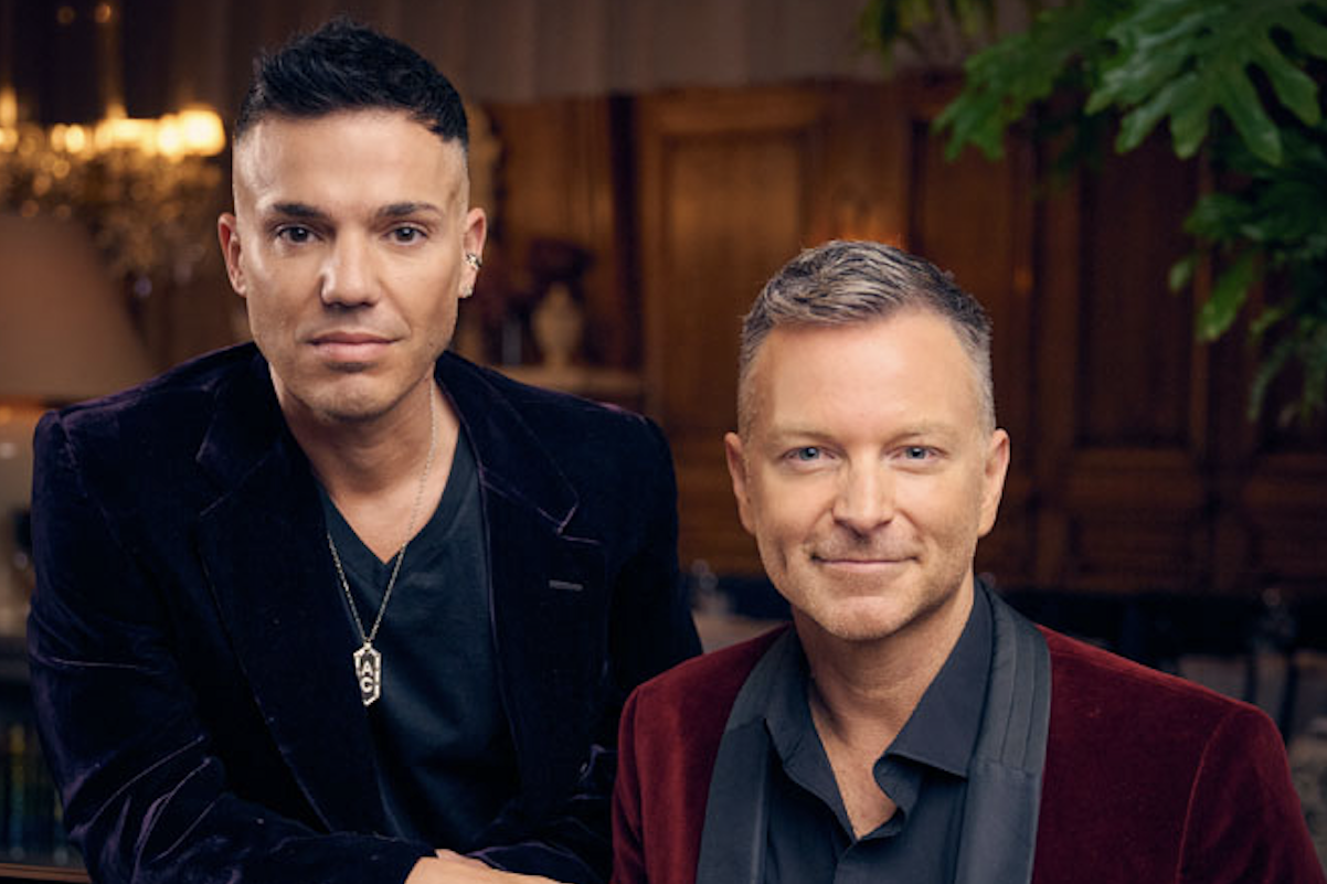 Virtuous vocalists Anthony Callea (left) and Tim Campbell are bringing the best hits of Elton John and George Michael to CPAC with their show ‘The Songs of Elton and George’. Picture: Eugene Hyland