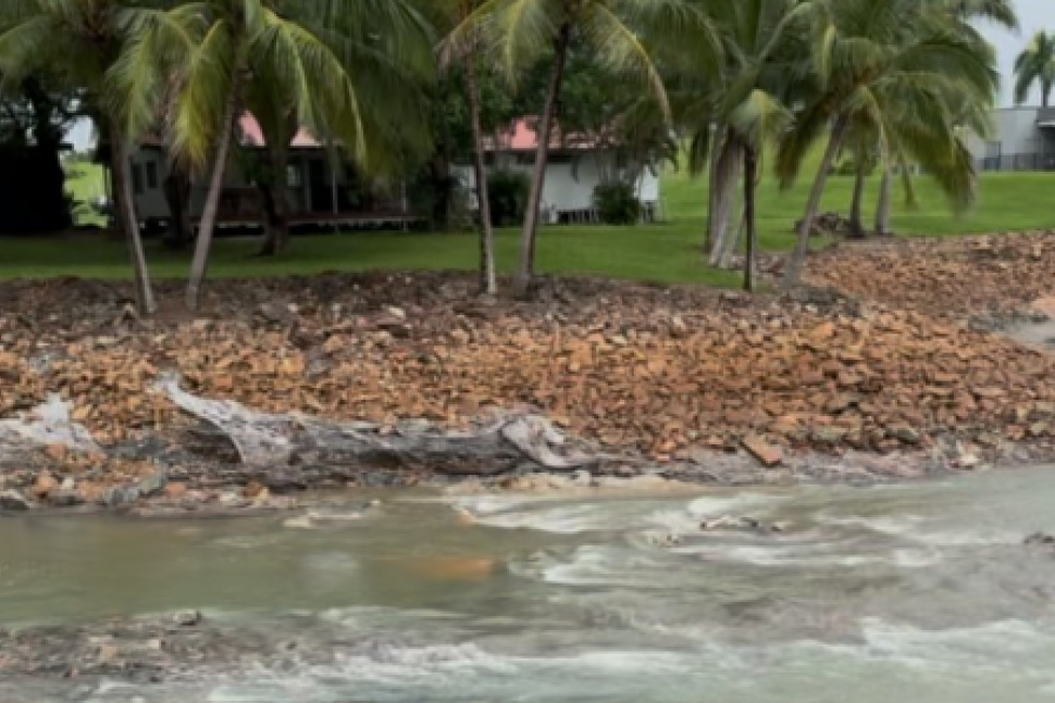 The Port Hinchinbrook marina is being cleaned up by the Cassowary Coast Regional Council.