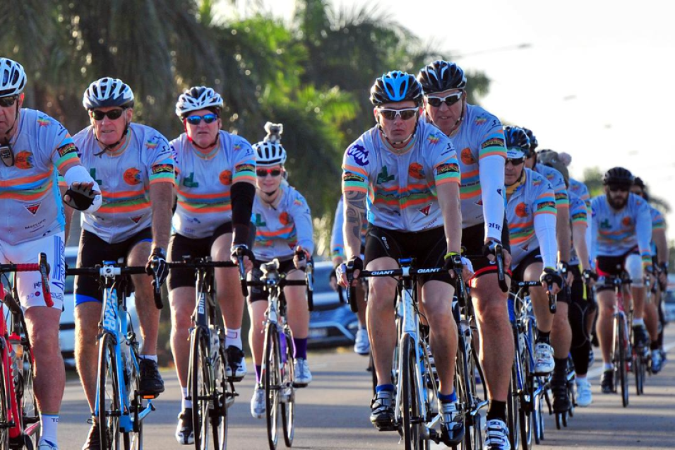 Cyclists on the Townsville to Cairns bike ride: Picture: Supplied