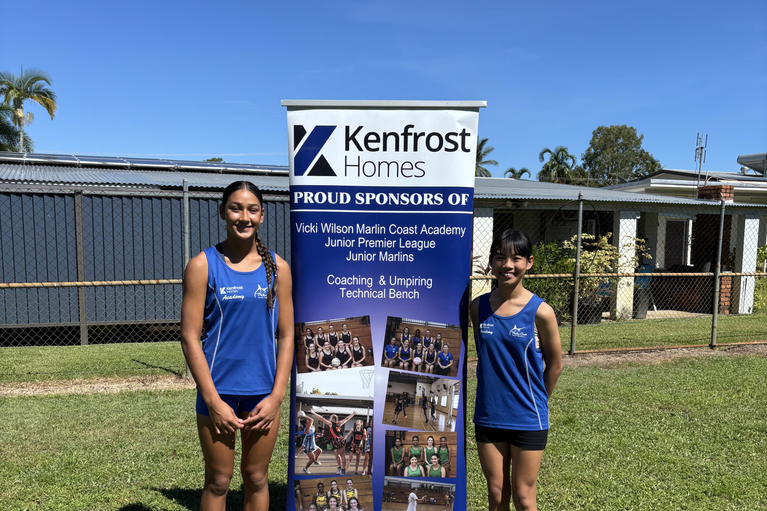 Under 15 Marlins Mya Tuali and Mei Thanh Dang are excited to get their competitive side on for the NSW age state titles. PICTURE: supplied