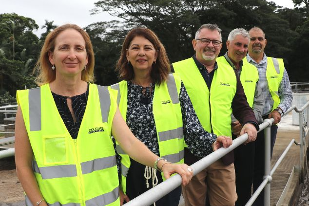 Cr Abigail Noli, deputy mayor Cr Lisa Scomazzon, Mayor Michael Kerr, Cr Peter McKeown, Cr Ray Zammataro