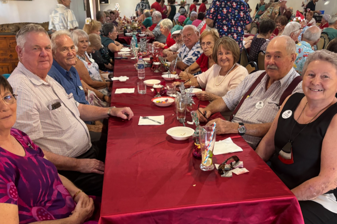 The Probus Club of Innisfail had nearly 100 people at their December lunch,