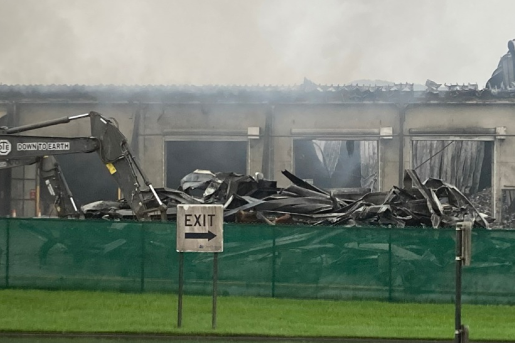 Dump building bulldozed - feature photo