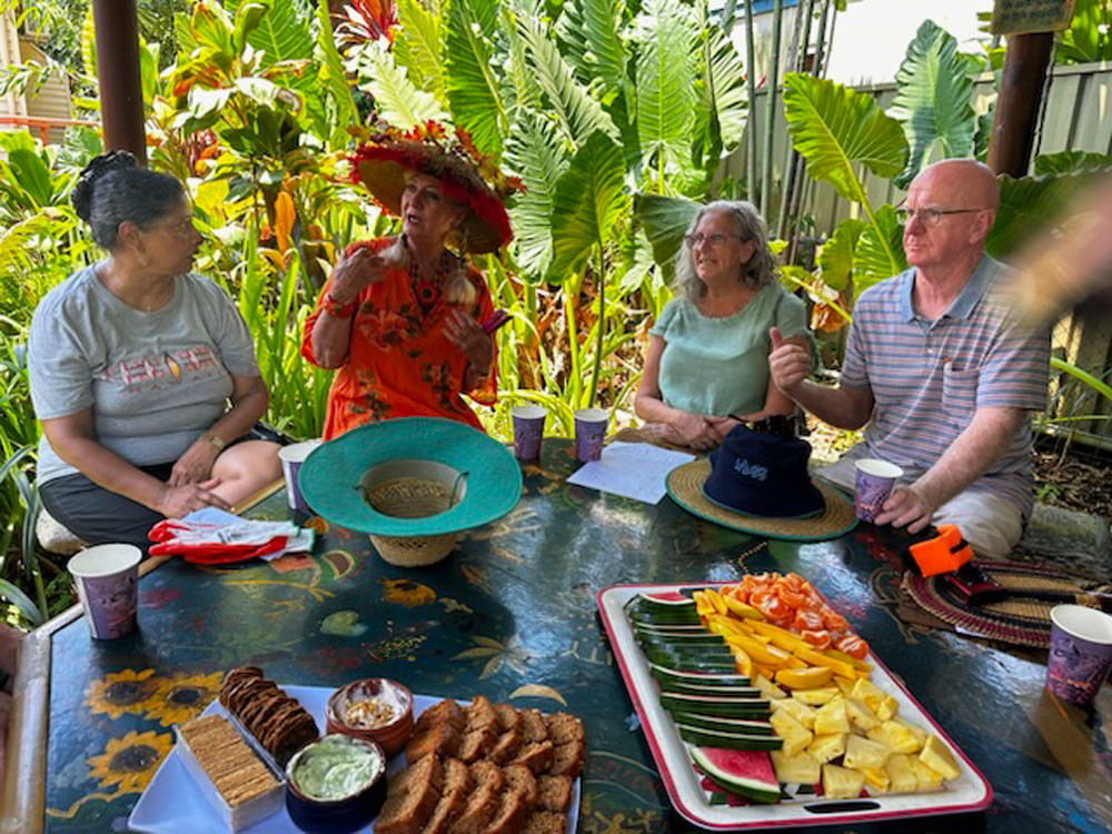 Jessa and Community Resilience Garden Members: Jenny Naidu, Janine Haydon, Cathy Maloney, Terry Malone