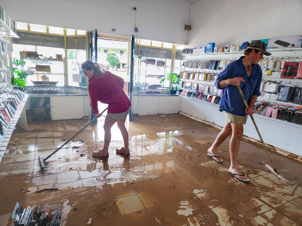 Muddy memories for local businesses and homes after last year’s floods.